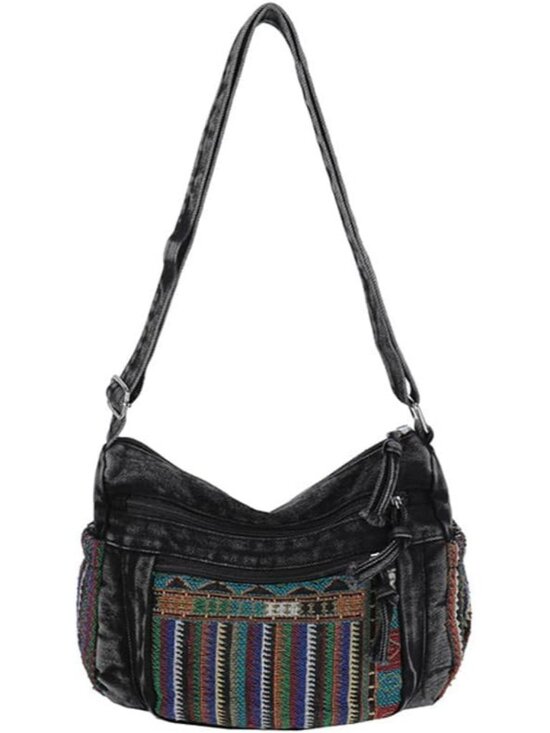 Handbags - Denim Purse Crossbody Bags, Adjustable Strap with Lots of Pockets Hippie | Hobo